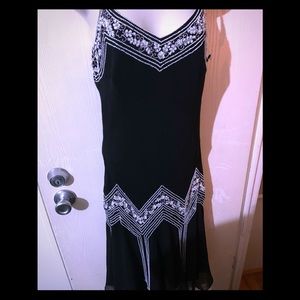 Stunning Evening Black and Silver dress